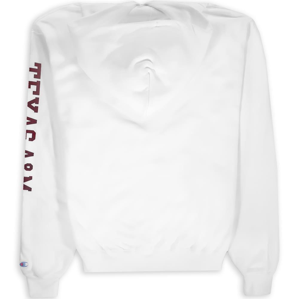 white champion core hoodie