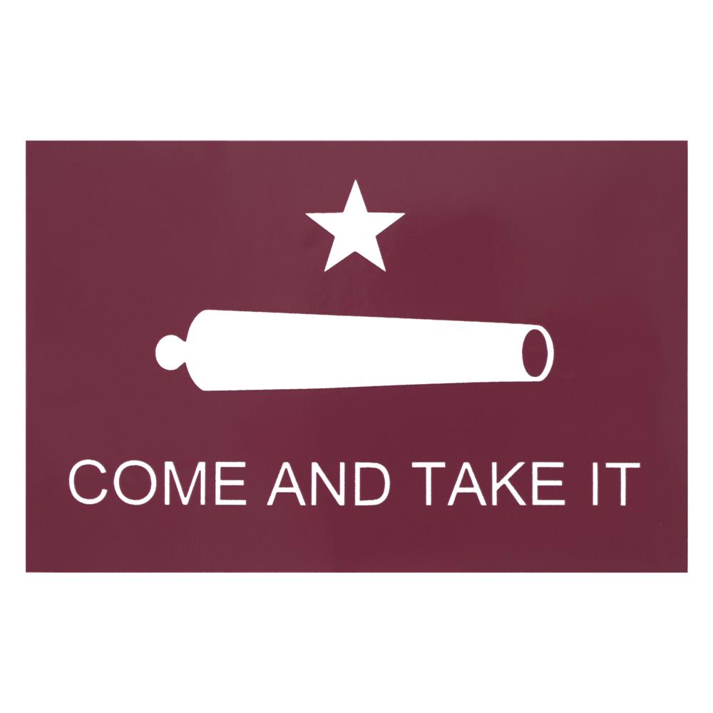 Maroon Come And Take It Sticker Decal Maroon Aggieland Outfitters