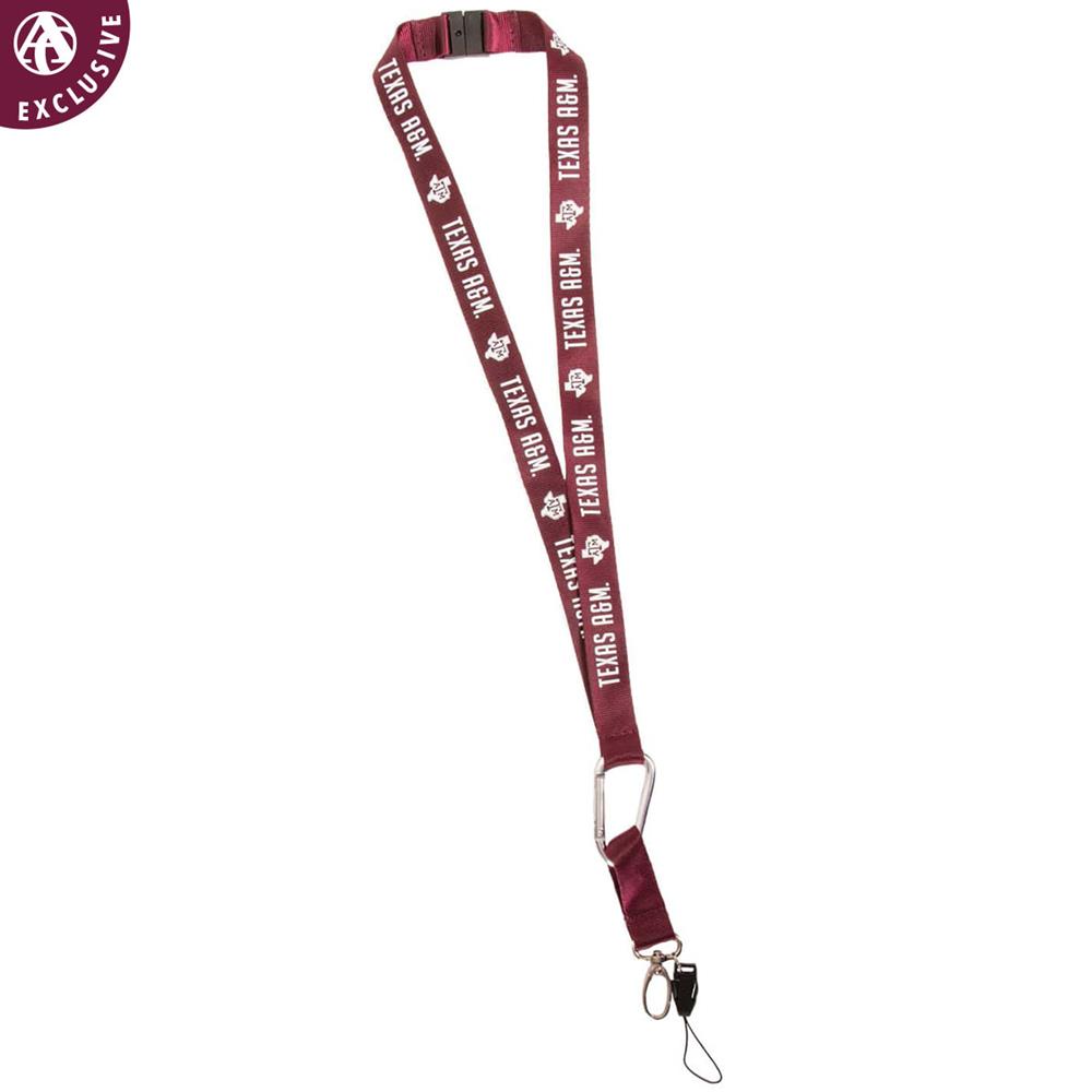 Texas A M Aggie Lone Star Lanyard Maroon Aggieland Outfitters