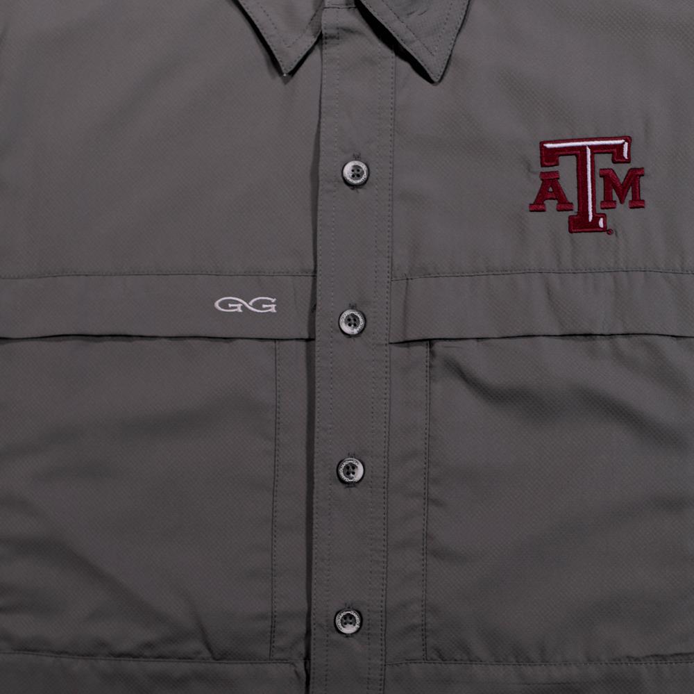 Mens Gameguard Microfiber Shirt Gunmetal Aggieland Outfitters