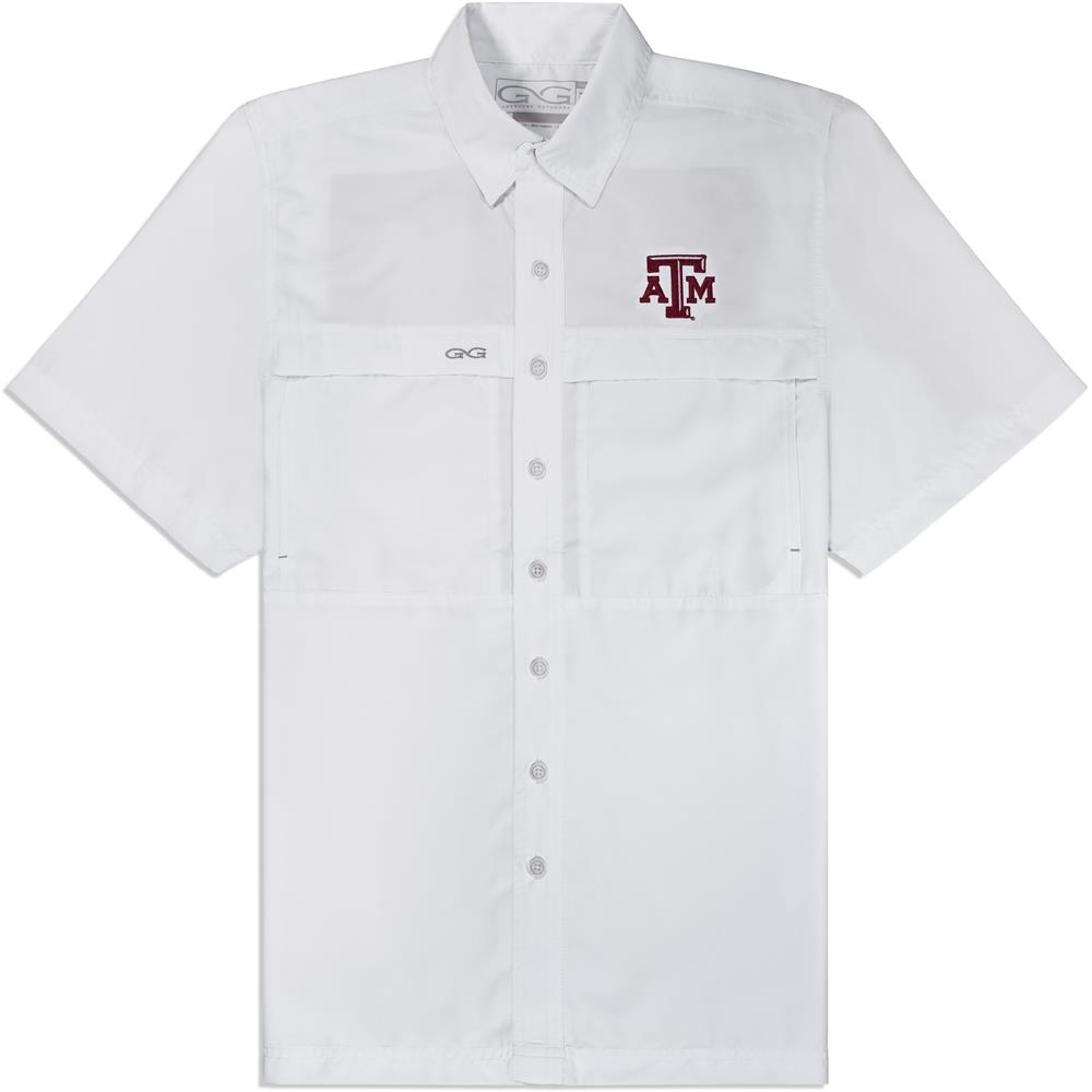 Mens Gameguard Microfiber Shirt White Aggieland Outfitters