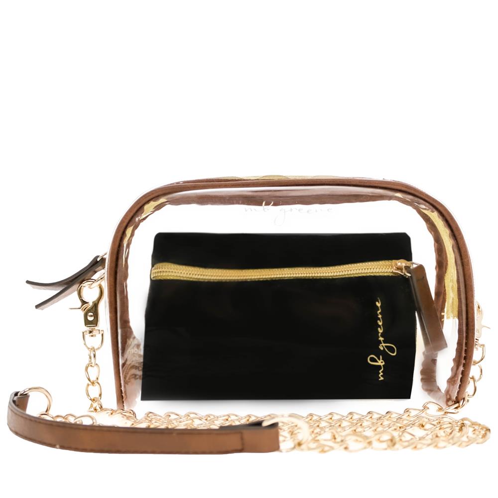 clear chain purse