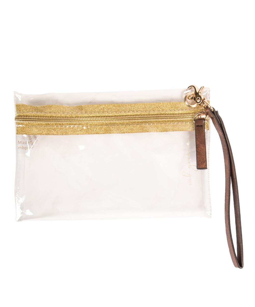 clear wristlet bag
