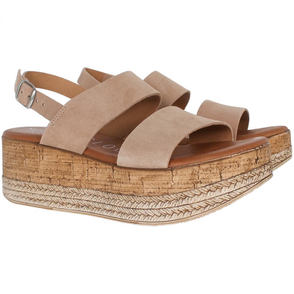 musse and cloud platform sandals
