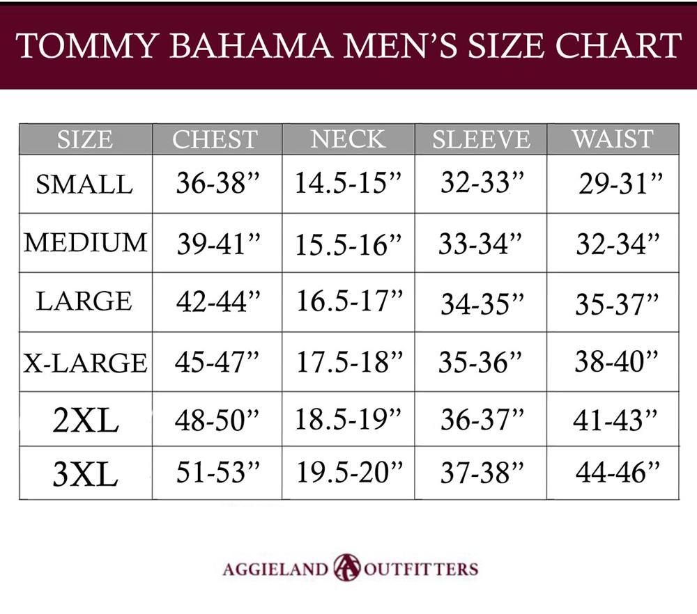 tommy bahama womens size chart