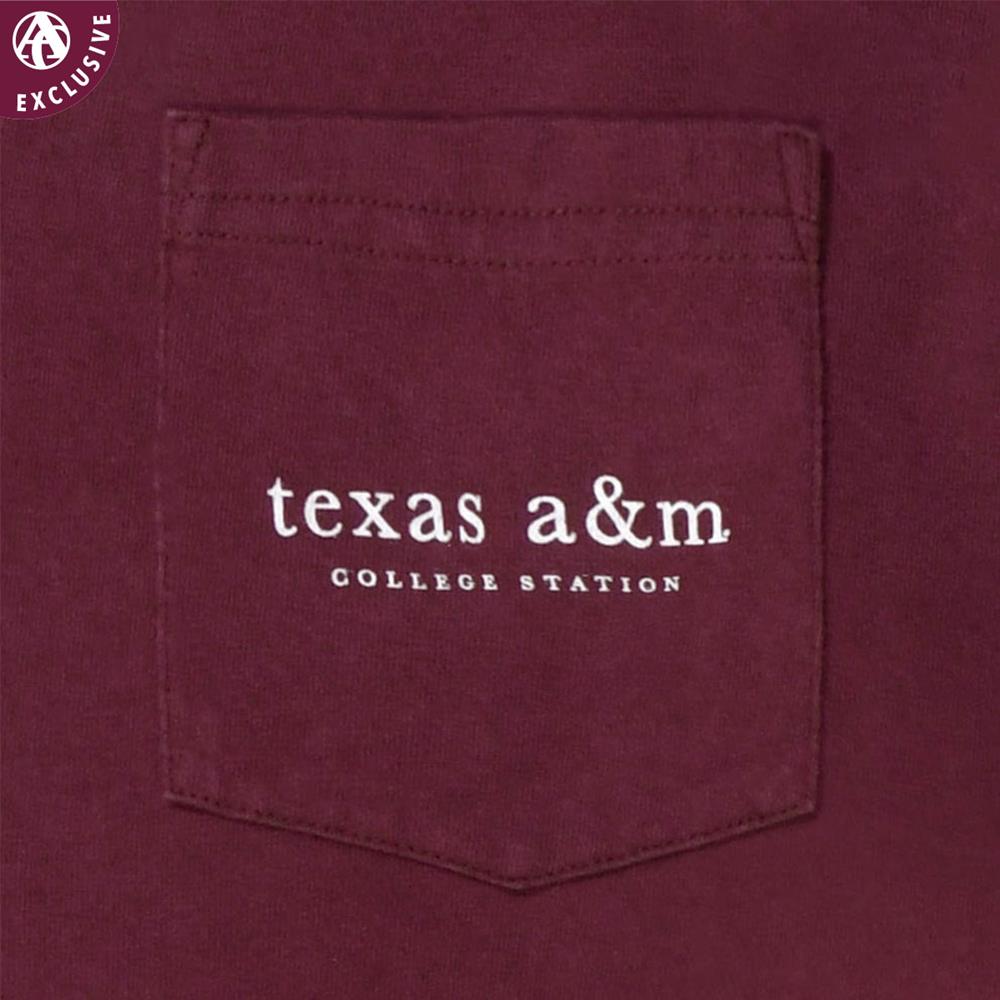 Texas A M Aggie Coll Sta Star T Shirt Maroon Ah Aggieland Outfitters