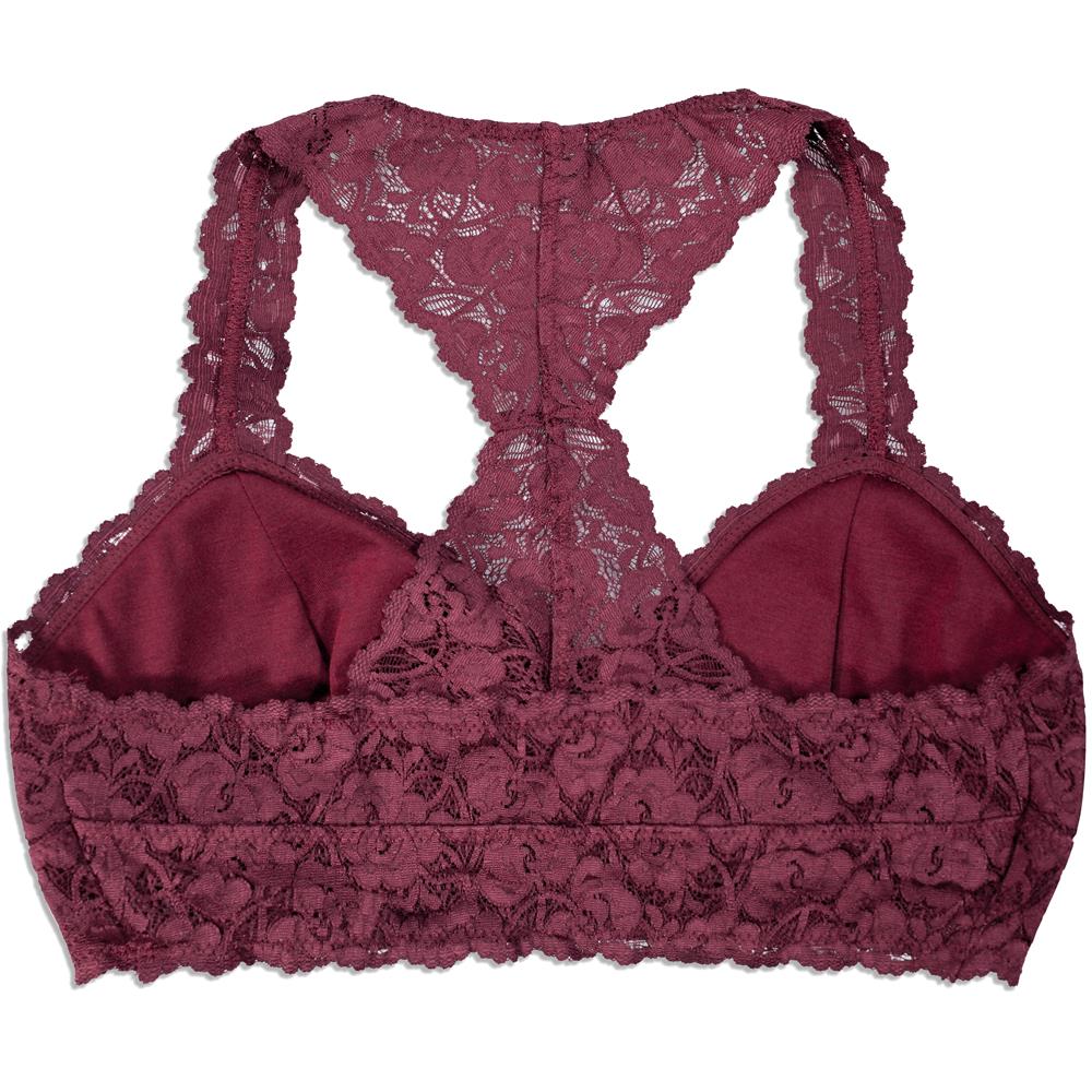 maroon bralette