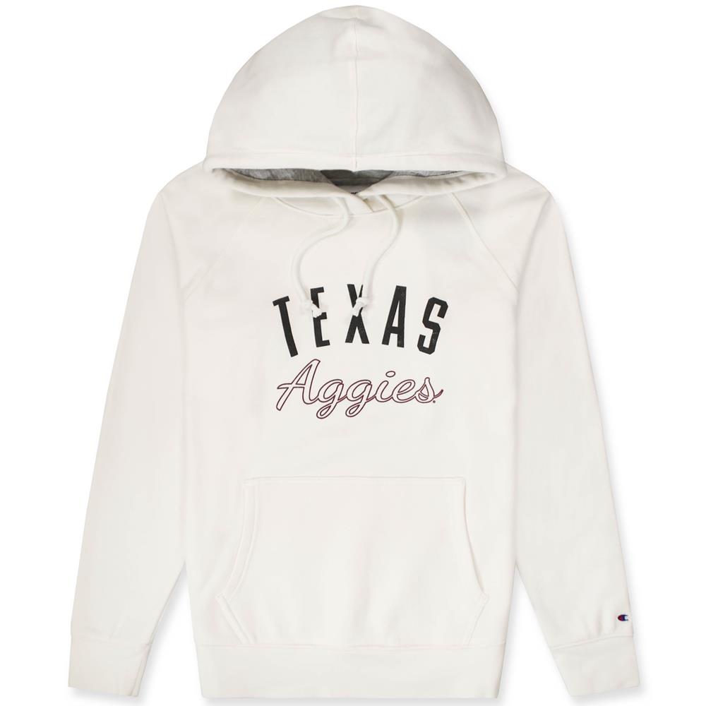 champion women's white hoodie