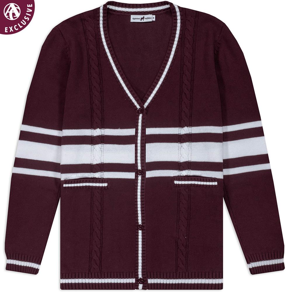 cardigan maroon