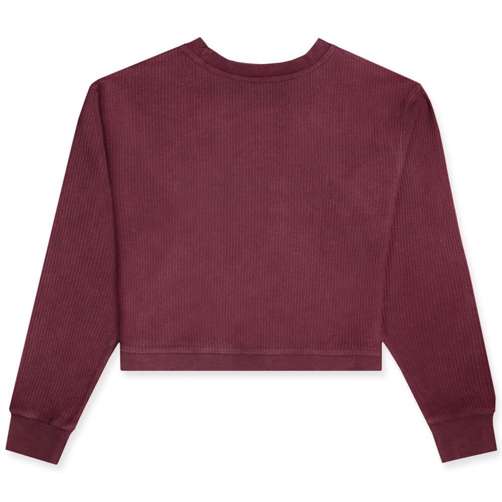 maroon cropped sweater