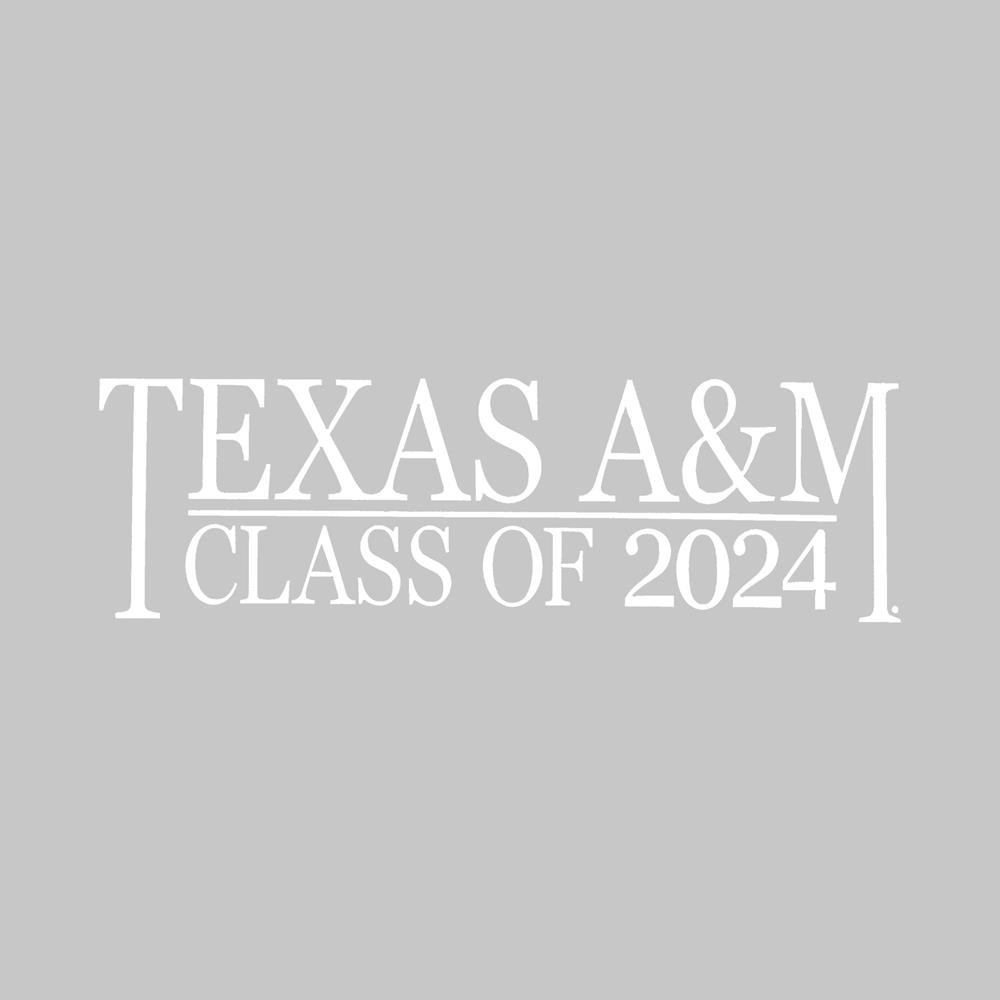 Texas A M Class Of 2024 Vinyl Decal White Aggieland Outfitters