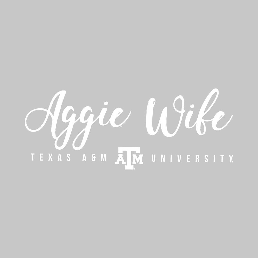 Texas A M Aggie Wife Vinyl Decal White Aggieland Outfitters