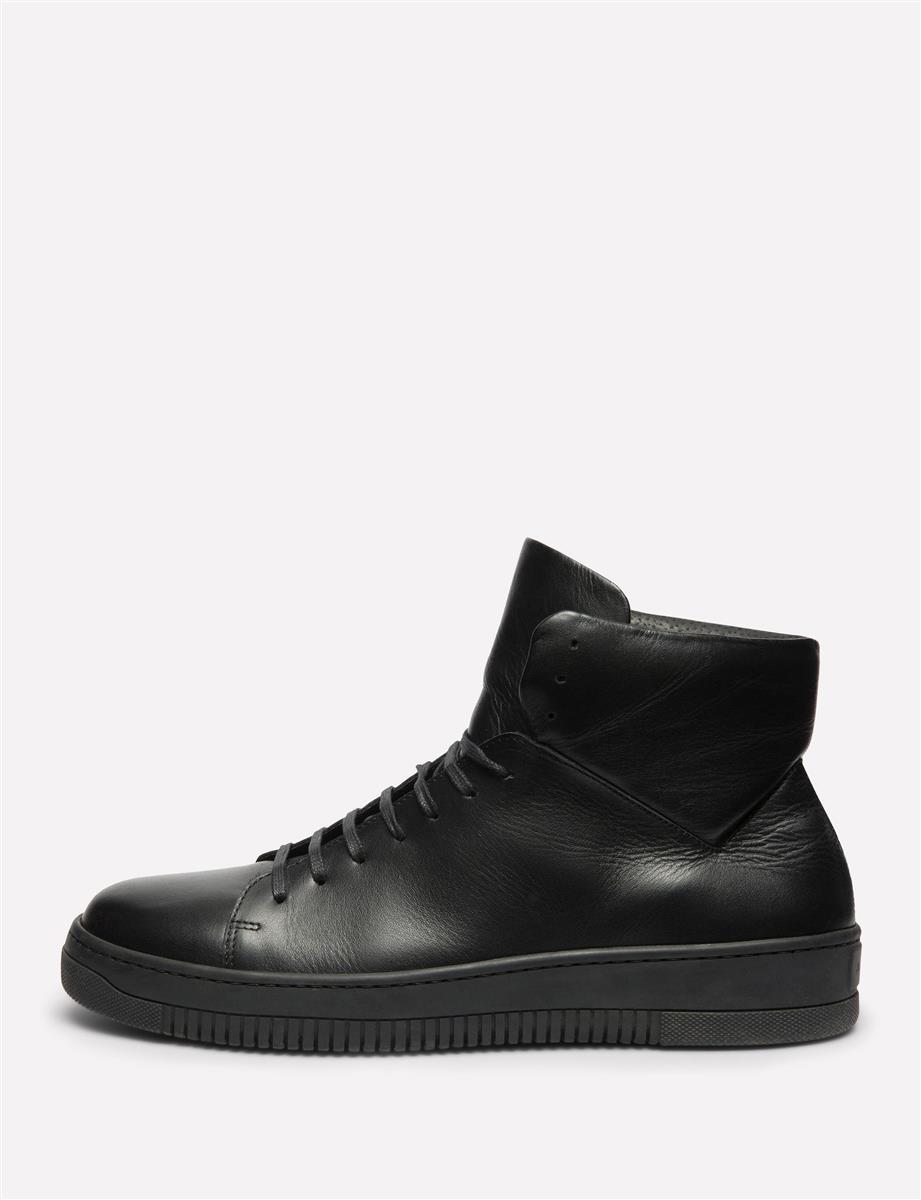 italian leather high top sneakers