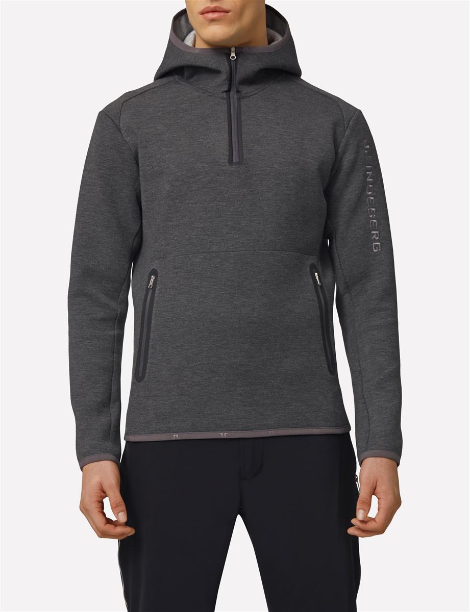 j lindeberg logo tech hoodie
