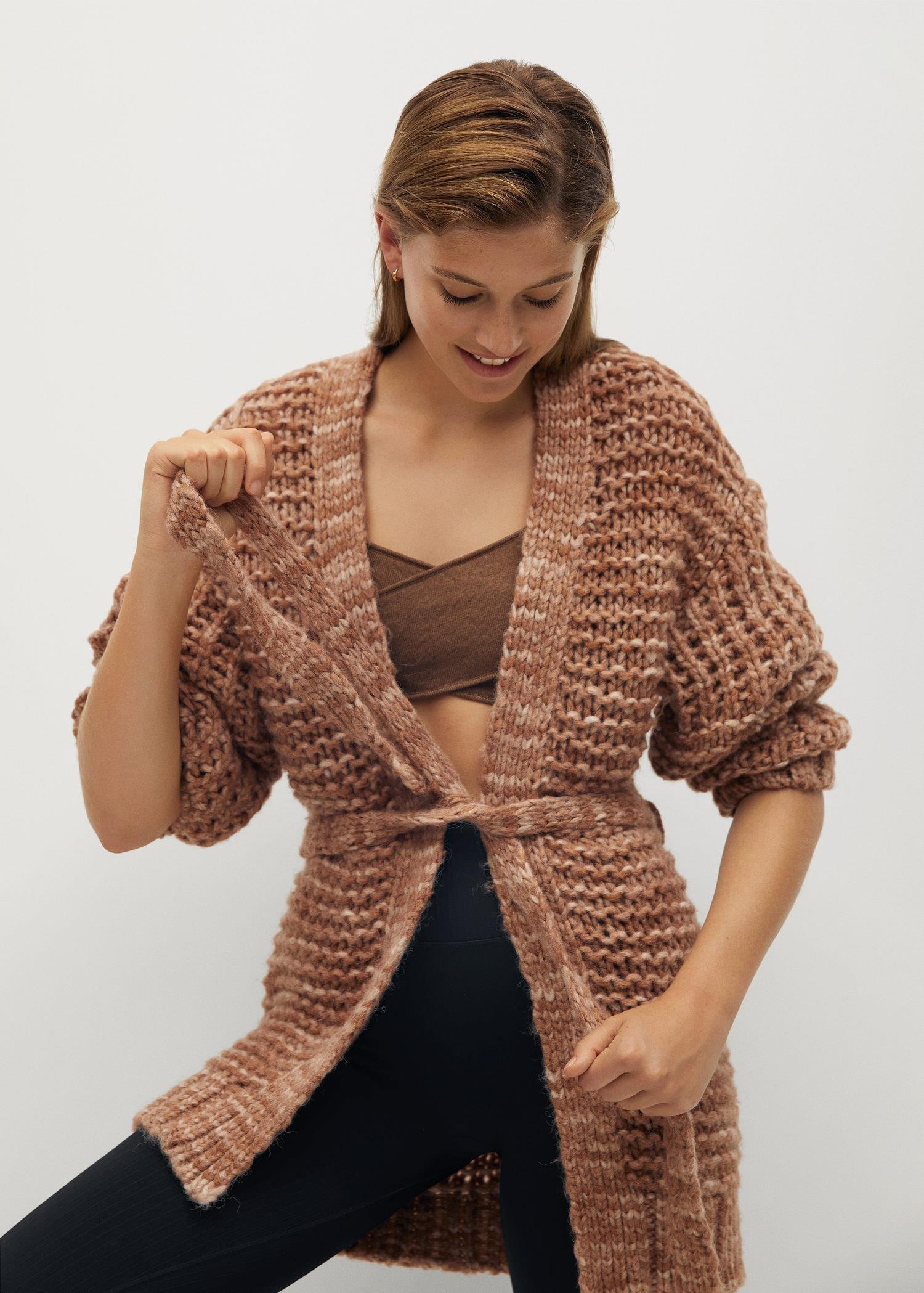 long teddy cardigan