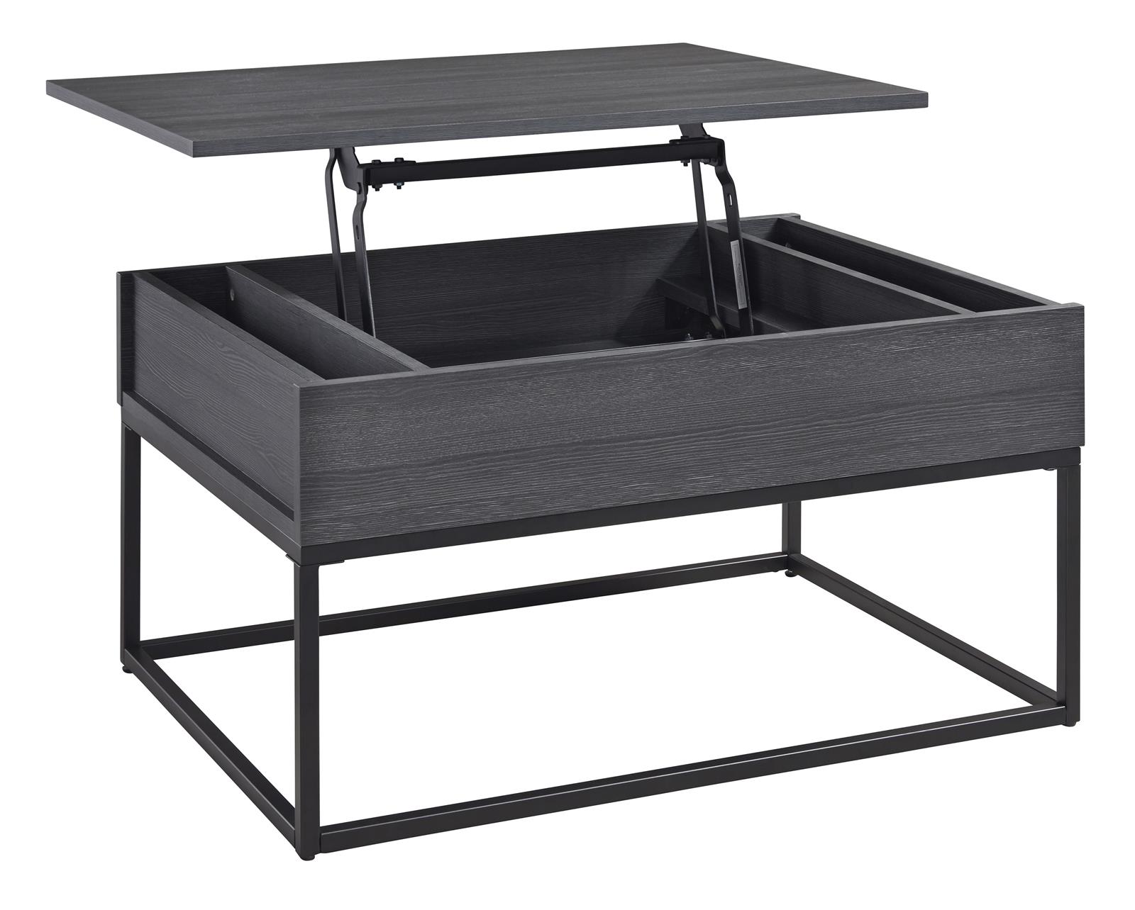 Lift Top Coffee Table Yarlow Black Black Gibbons