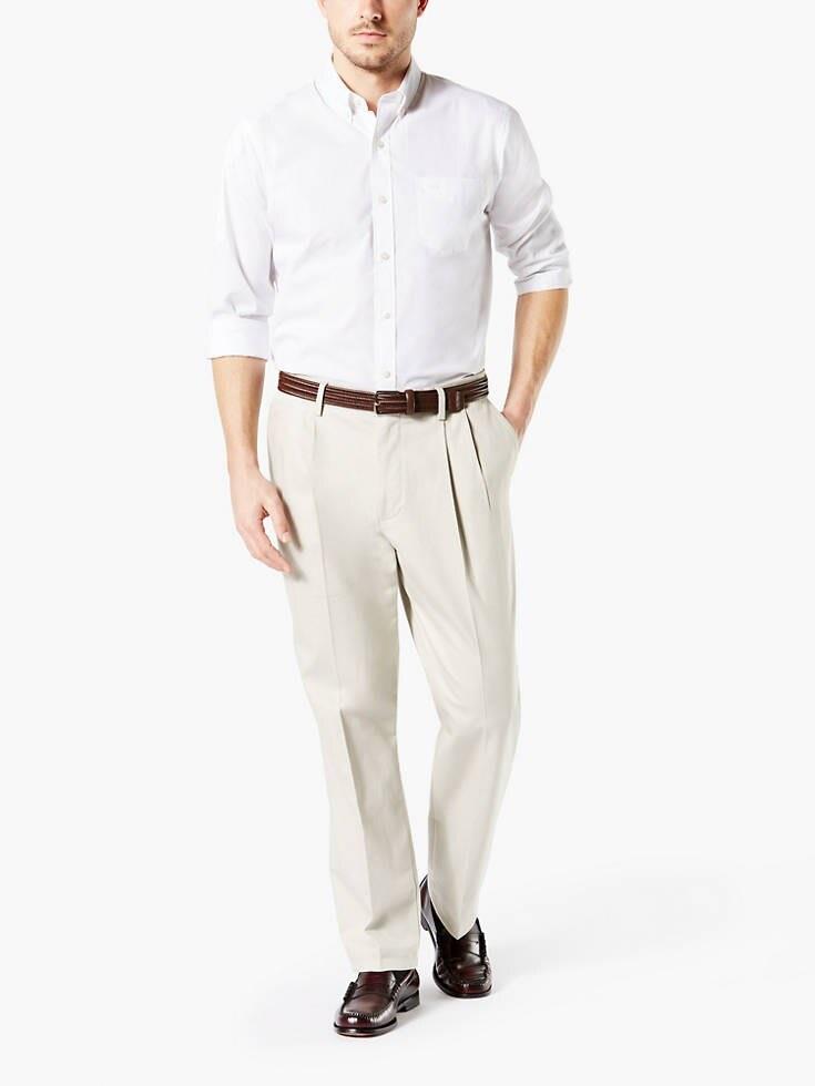 dockers pleated pants