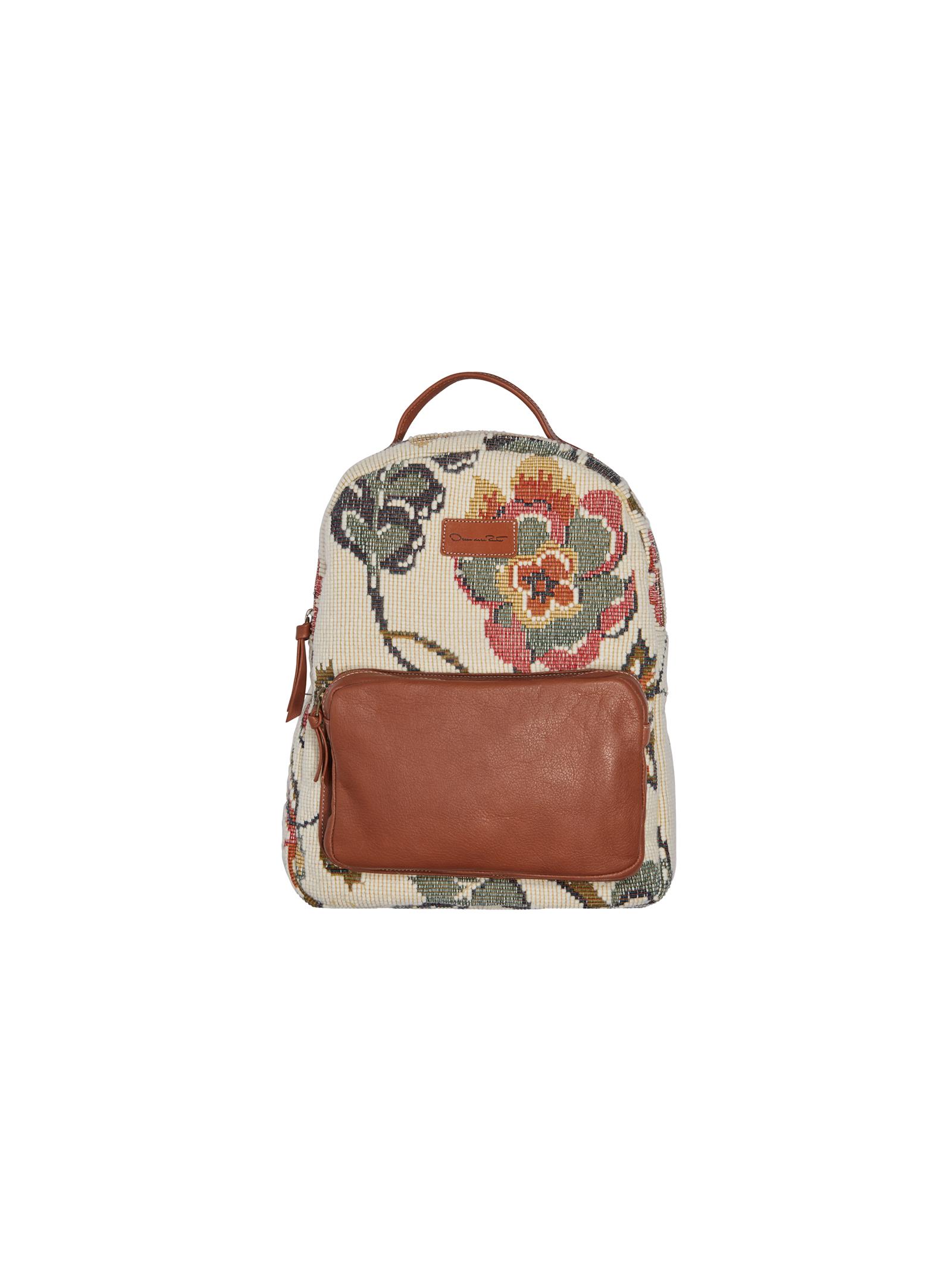 Floral Wool Jacquard Backpack Multi Oscar De La Renta Oscar de la renta bags, practical and stylish bags to carry your essentials around in or to get your belongings from a to b (maybe via c) safely and comfortably. floral wool jacquard backpack