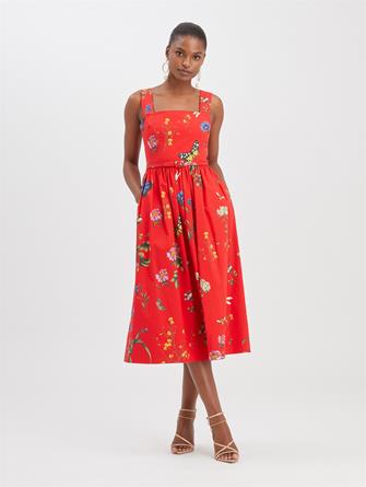 Botanical Garden Poplin Dress