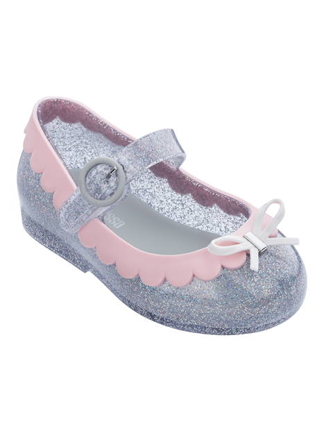 Mini Melissa Sweet Love Ii Silver Glitter Melissa Shoes