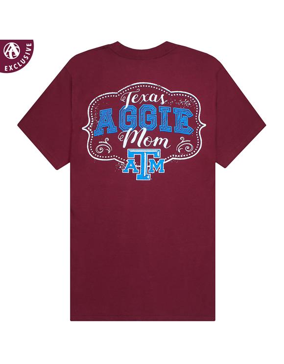 Texas A M Mom Drawn In Chalk T Shirt Maroon Aggieland Outfitters