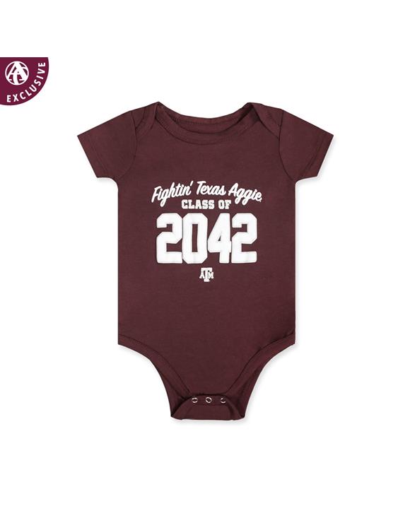 Texas A M Class Of 2042 Onesie Maroon Aggieland Outfitters