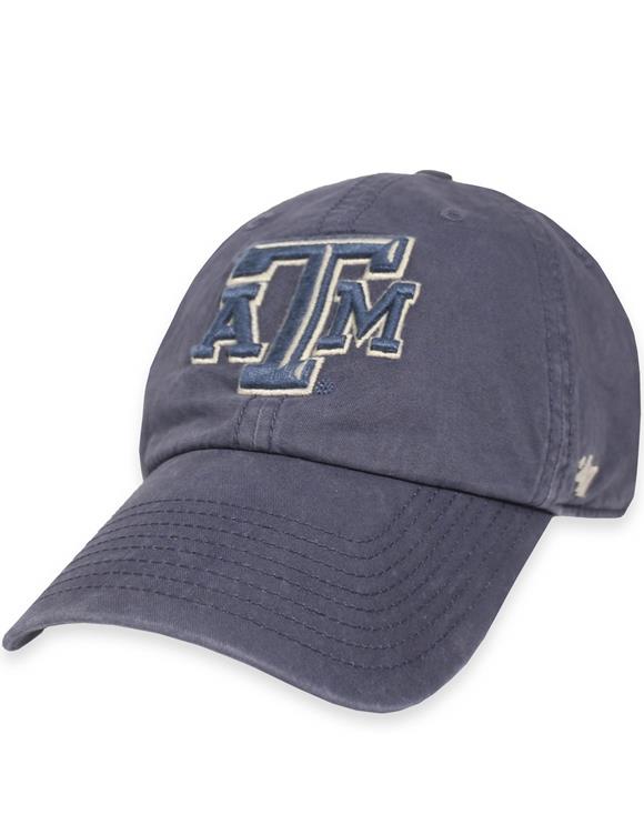 Texas A M 47 Brand Hudson Blue Clean Up Cap Portal Aggieland