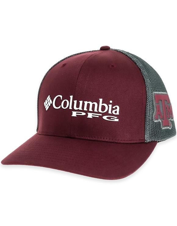 maroon columbia hat