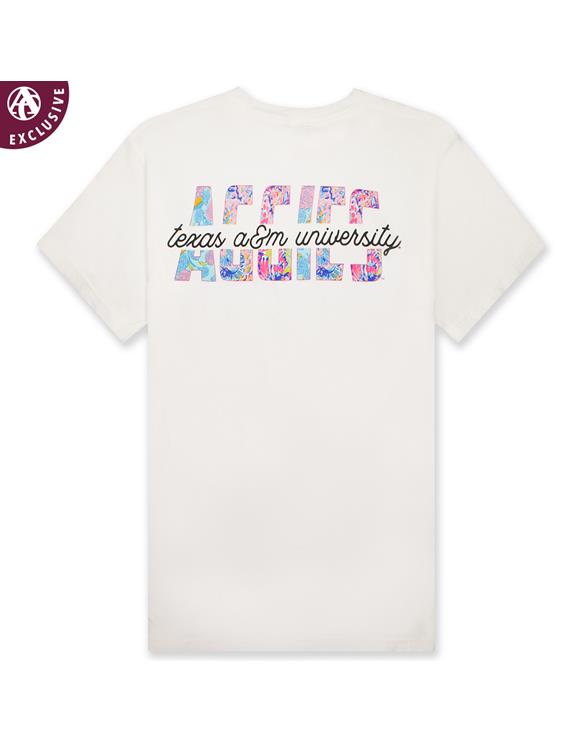 Texas A M Aggies Color Color T Shirt C1717 White Aggieland