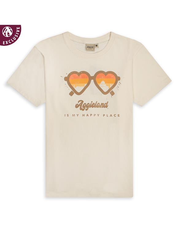 Texas A M Youth Heart Eyes For Aggieland Tee Ah Off White Np