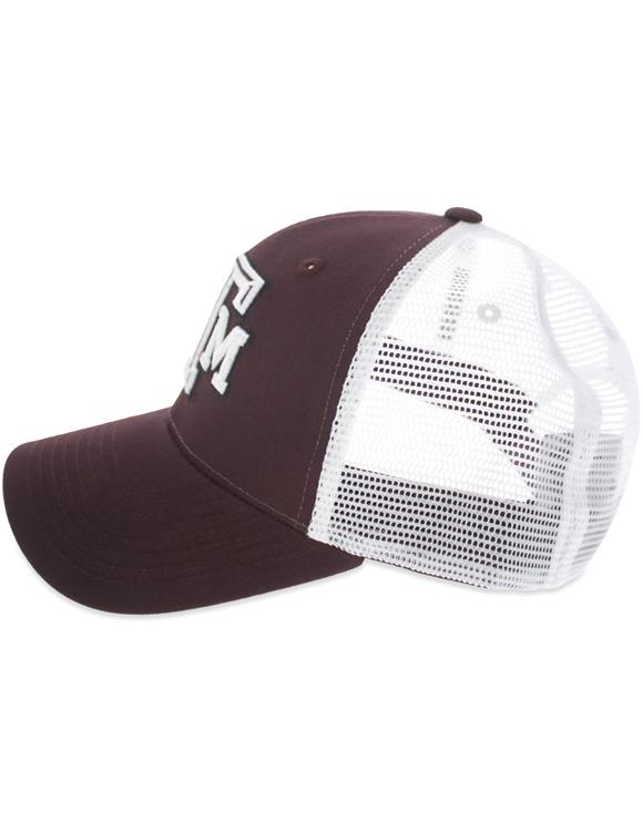 Texas A M Zephyr Big Rig Mesh Cap Maroon White Aggieland Outfitters