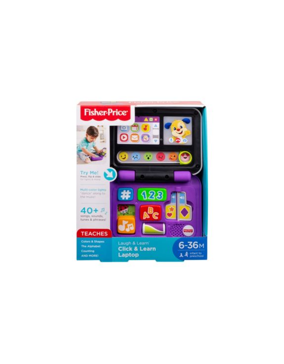 Fisher Price Laugh Learn Click Learn Laptop 6 36m No Color Gibbons