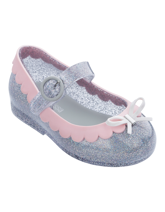 Mini Melissa Sweet Love Ii Silver Glitter Melissa Shoes