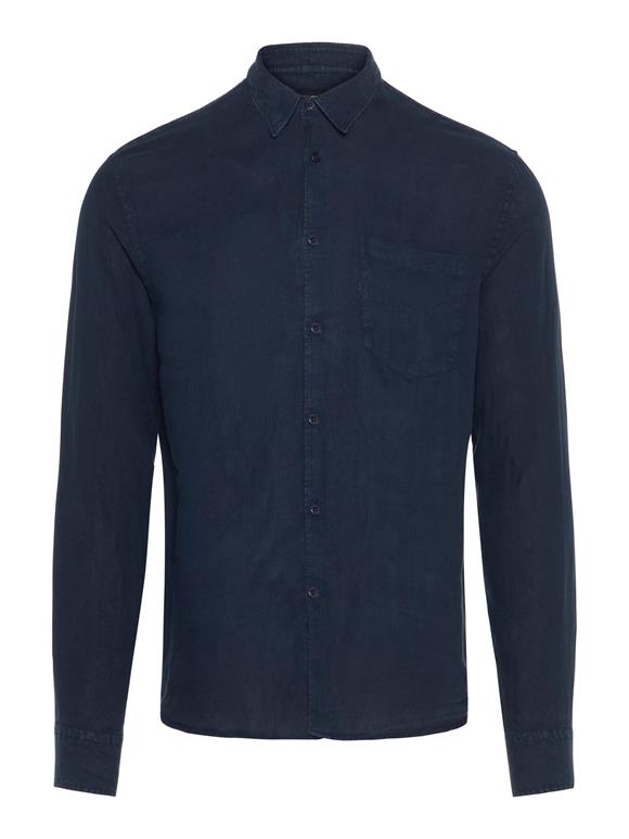 Daniel Clean Linen Shirt Jl Navy J Lindeberg