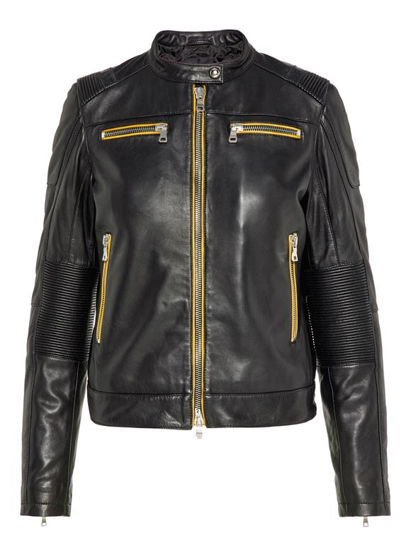 J.Lindeberg Mens Moto Leather Jacket Leather Jacket