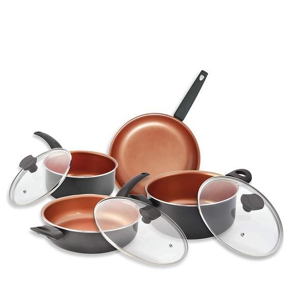 Iko 16pc Ceramic Copper Cookware Set With Utenisls No Color Gibbons