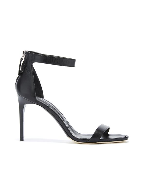 Image of Black Leather Ange Sandals