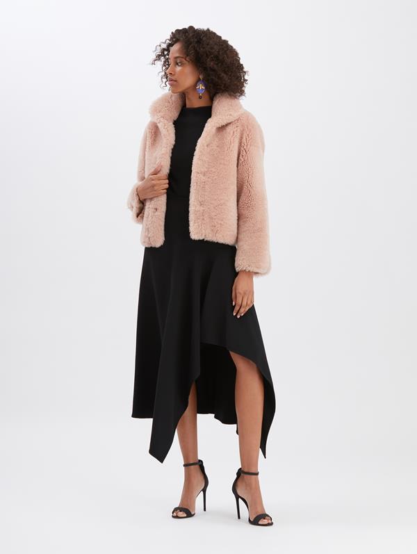 Image of Shearling Cropped Jacket