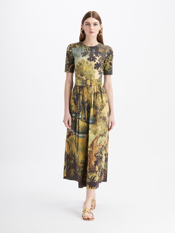 Image of Landscape Midi Day Dress