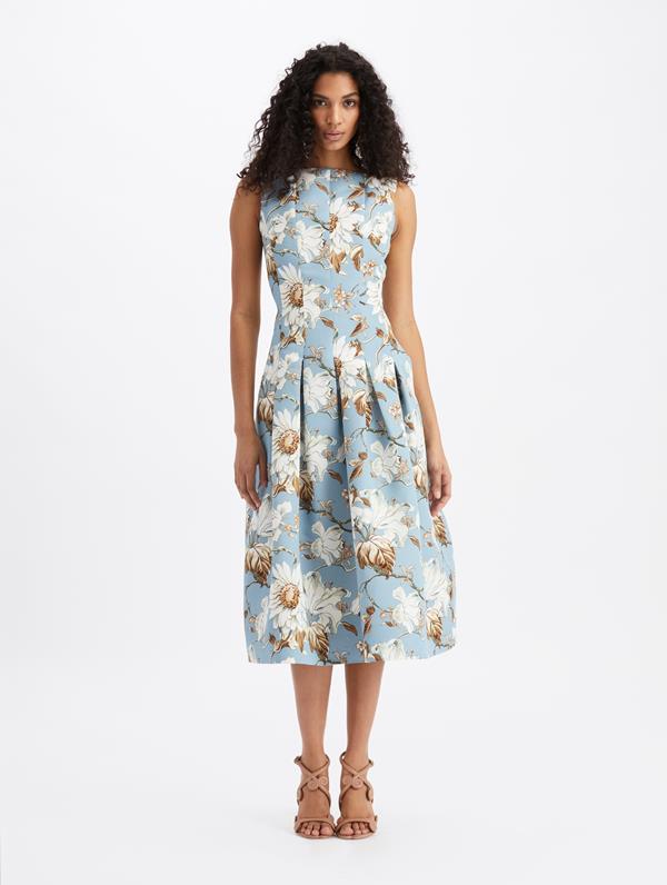 Image of Iris and Daisy Vine Sleeveless Midi Dress