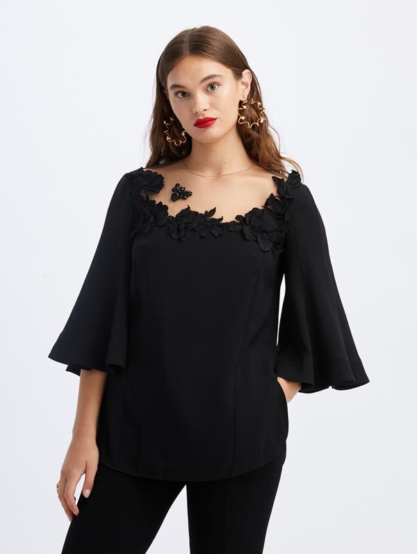 Image of / Sleeve Embellished Blouse