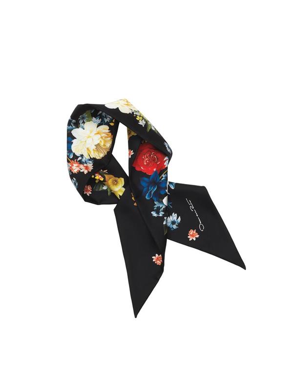 Image of Bouquet Losange Silk Scarf