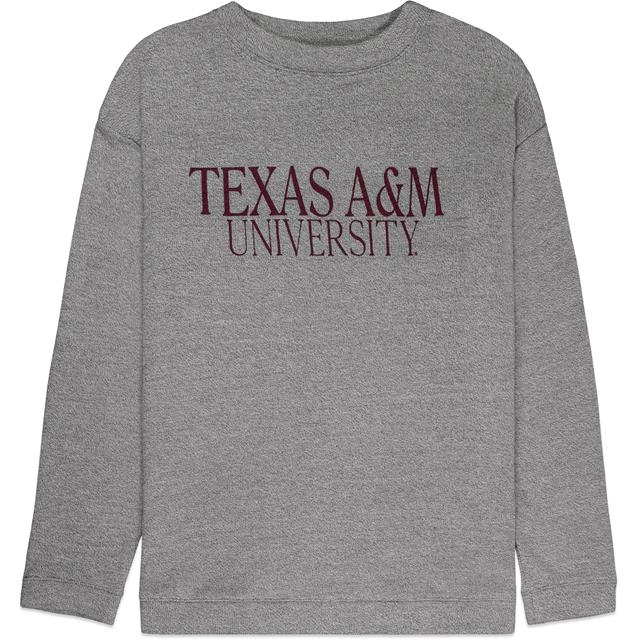Texas A M University Commit Sweatshirt Grey Aggieland Outfitters