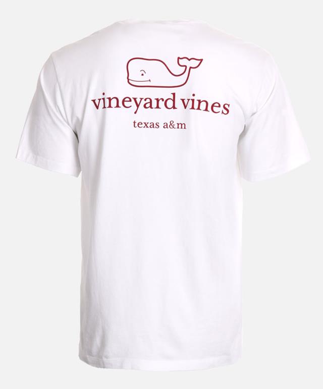 Vineyard Vines Tamu White Whale T Shirt White Aggieland Outfitters