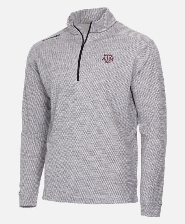 Mens Omni Wick Rhythm Quarter Zip White Aggieland Outfitters