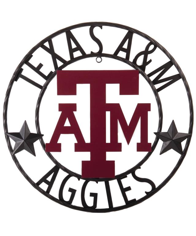 Texas A M Aggies Stars 18 Inch Iron Wall Decor Black Aggieland