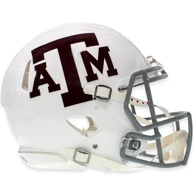Texas A M Riddell Speed Authentic Football Helmet White