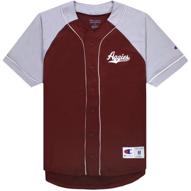 brown baseball jersey