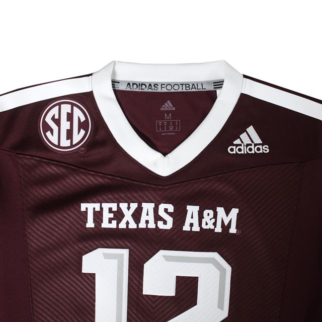 Texas A M Adidas Men S Premier Football Jersey Maroon Aggieland