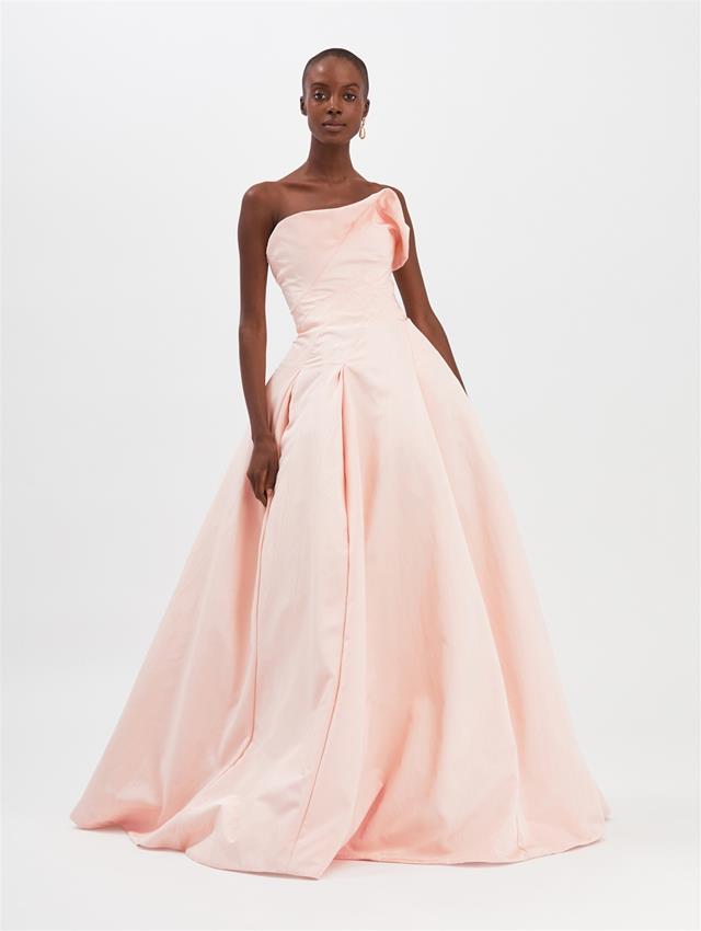 Moire Faille Gown Gowns Caftans Oscar De La Renta Blush